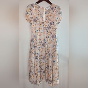 Hello Molly Wrap Waist Floral Midi Dress